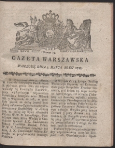 Gazeta Warszawska. R.1788 Nr 19