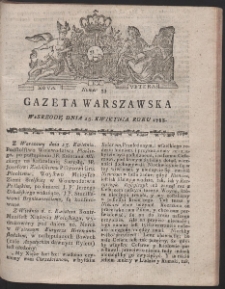 Gazeta Warszawska. R.1788 Nr 33