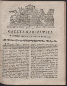 Gazeta Warszawska. R.1788 Nr 34