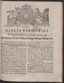 Gazeta Warszawska. R.1788 Nr 78