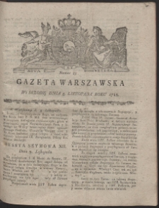 Gazeta Warszawska. R.1788 Nr 89