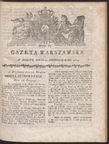 Gazeta Warszawska. R.1789 Nr 67