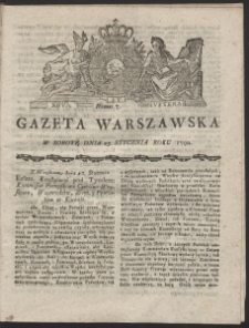 Gazeta Warszawska. R.1790 Nr 7