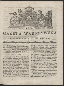 Gazeta Warszawska. R.1790 Nr 12