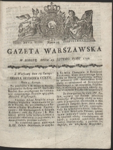 Gazeta Warszawska. R.1790 Nr 13
