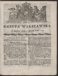 Gazeta Warszawska. R.1790 Nr 19