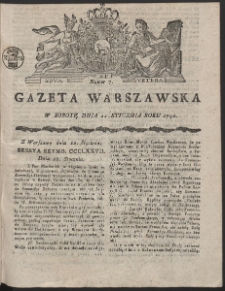 Gazeta Warszawska. R.1791 Nr 7