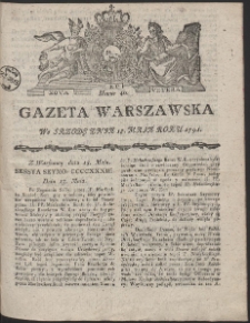 Gazeta Warszawska. R.1791 Nr 40