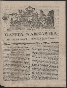 Gazeta Warszawska. R.1791 Nr 47