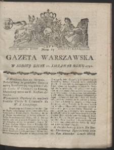 Gazeta Warszawska. R.1791 Nr 67