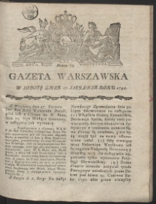 Gazeta Warszawska. R.1791 Nr 69