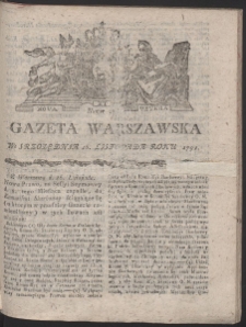 Gazeta Warszawska. R.1791 Nr 92