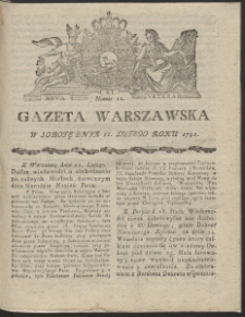 Gazeta Warszawska. R.1792 Nr 12