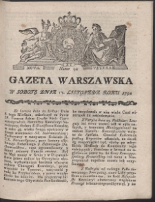 Gazeta Warszawska. R.1792 Nr 92