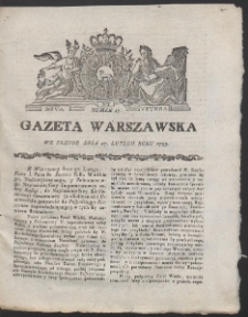 Gazeta Warszawska. R.1793 Nr 17