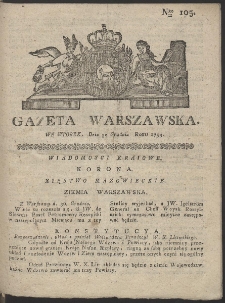 Gazeta Warszawska. R.1793 Nr 105