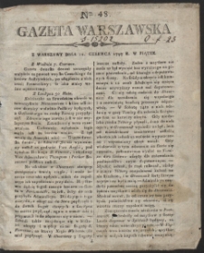 Gazeta Warszawska. R. 1797 Nr 48