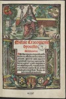 Missale Cracoviensis dyocesis. - Var. A