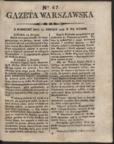 Gazeta Warszawska. R. 1797 Nr 67