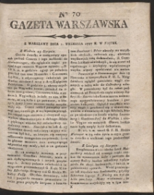 Gazeta Warszawska. R. 1797 Nr 70