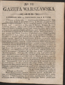 Gazeta Warszawska. R. 1797 Nr 82