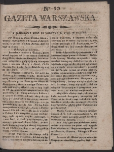Gazeta Warszawska. R.1798 Nr 50