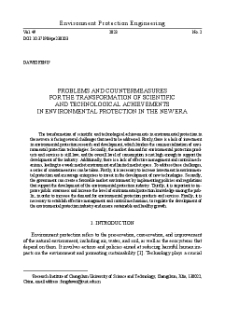 Problems and countermeasures for the transformation of scientific and technological achievements in environmental protection in the New Era