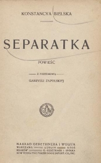 Separatka : powieść