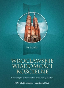 Wrocławskie Wiadomości Kościelne. R. 76 (2023), nr 2