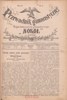 Przewodnik Gimnastyczny : organ Towarzystwa Gimnastycznego "Sokół" we Lwowie, 1884 R. 4 nr 3