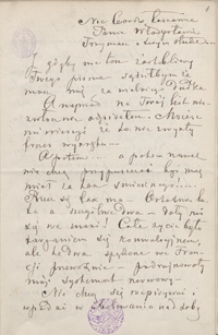 [Listy Michała E. Andriollego do Władysława Bełzy z lat 1881-1891]
