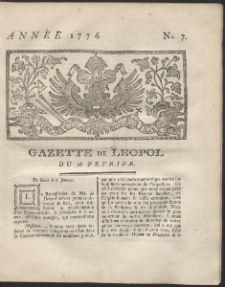 Gazette de Leopol. R. 1776 Nr 7