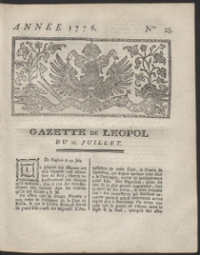 Gazette de Leopol. R. 1776 Nr 28