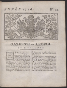 Gazette de Leopol. R. 1776 Nr 44
