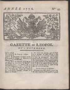 Gazette de Leopol. R. 1776 Nr 45