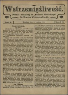 Wstrzemięźliwość : dodatek miesięczny do &bdquo;Posłańca Niedzielnego&rdquo; dla Bractwa Wstrzemięźliwości. R. 6 (1905), nr 5