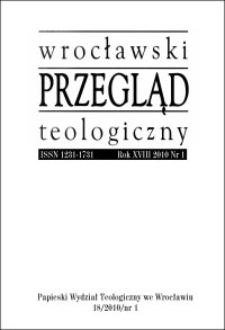 Wrocławski Przegląd Teologiczny. R. 18 (2010), nr 1