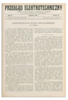 Przegląd Elektrotechniczny. Rok XI, 1 Sierpnia 1929, Zeszyt 15