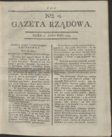 Gazeta Rządowa. R. 1794 Nr 15