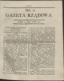 Gazeta Rządowa. R. 1794 Nr 19