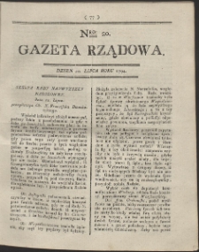 Gazeta Rządowa. R. 1794 Nr 20
