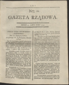 Gazeta Rządowa. R. 1794 Nr 22