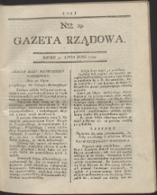 Gazeta Rządowa. R. 1794 Nr 29
