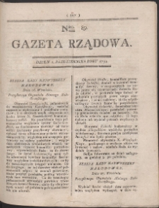 Gazeta Rządowa. R. 1794 Nr 89