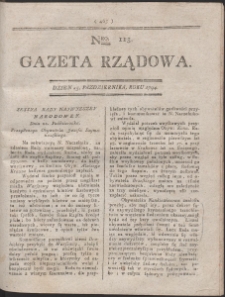 Gazeta Rządowa. R. 1794 Nr 113