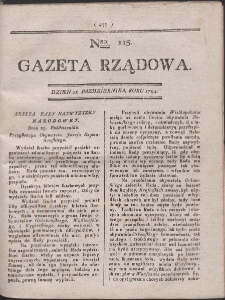 Gazeta Rządowa. R. 1794 Nr 115