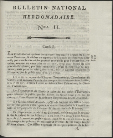 Bulletin National Hebdomadaire. R. 1794 nr 11