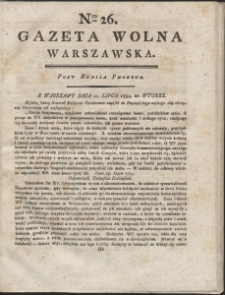 Gazeta Wolna Warszawska. R. 1794 nr 26
