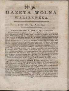 Gazeta Wolna Warszawska. R. 1794 Nr 36