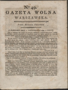 Gazeta Wolna Warszawska. R. 1794 Nr 49
